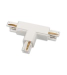 Accessories for 3 phase busbars - Maxlight Track Switch "T" Right White" MHT1-T/R-WH - product 1