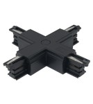 Accessories for 3 phase busbars - Maxlight Track Switch X" Black" MHT1-X-BK - product 2