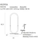 LED table lamps - Maxlight Olivia Table Lamp T0045D. - product 2
