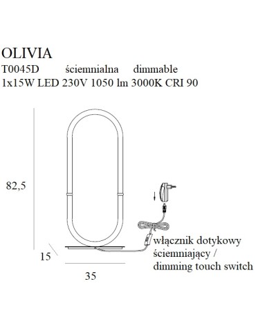 Maxlight Olivia Table Lamp T0045D. - product 2