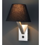 Wall lamps with lampshade - Maxlight Wall lamp Orlando Black Satin 5103W/BLNM - product 2