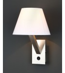 Wall lamps with lampshade - Maxlight Wall lamp Orlando White Satin 5103W/WHNM - product 1