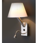 Reading wall lamps - Maxlight 5103WA/WHNM ORLANDO WHITE SATIN+LED wall lamp. - product 2