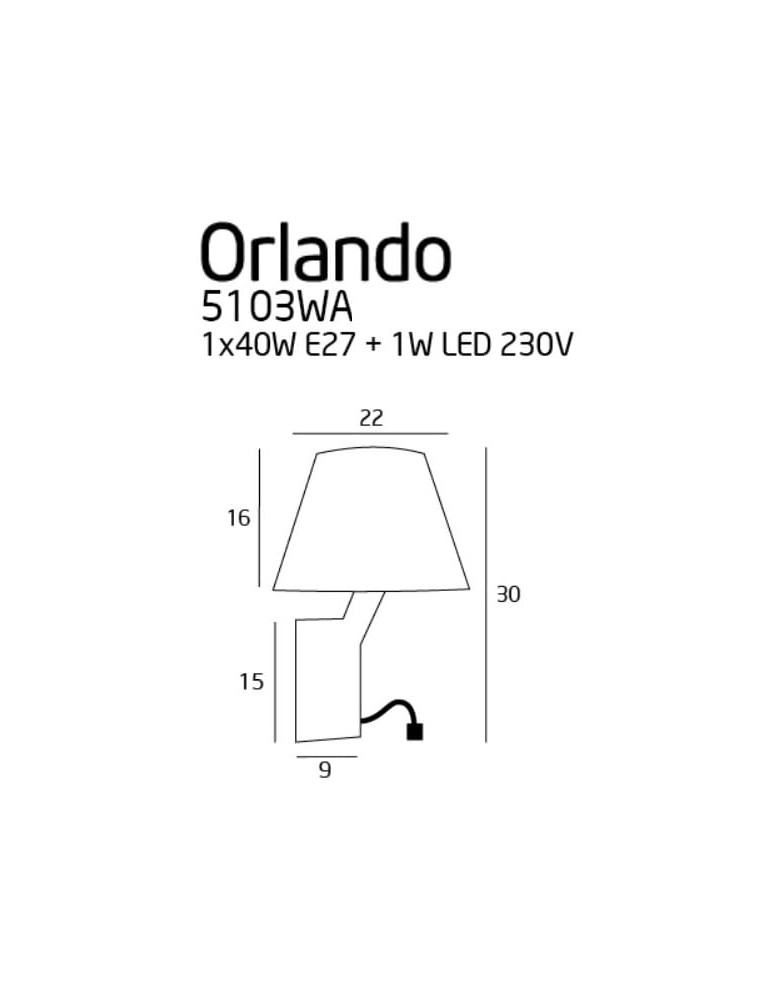 Reading wall lamps - Maxlight 5103WA/WHNM ORLANDO WHITE SATIN+LED wall lamp. - product kolory-swiatla.pl 3