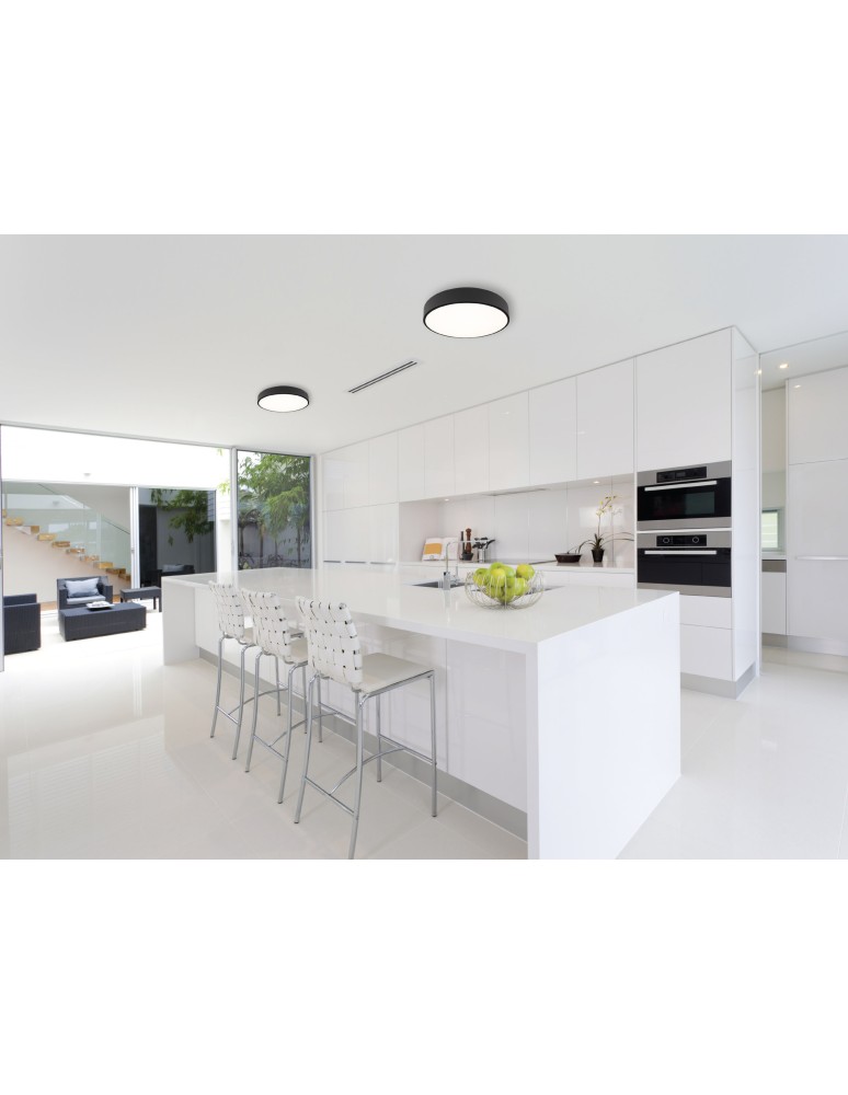 Hermetic plafonds - Maxlight Plafond Roundy Black Dimmable IP54 C0214 - product kolory-swiatla.pl 2