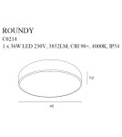 Hermetic plafonds - Maxlight Plafond Roundy Black Dimmable IP54 C0214 - product 4