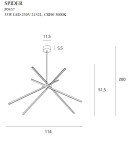 LED pendant lamps - Maxlight Spider Pendant Lamp Gold P0457. - product 4