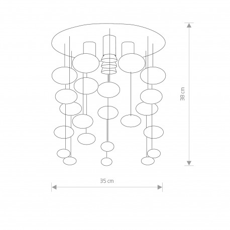 Nowodvorski SALVA E Sufitowa Plafon/Przysufitowa Max moc 5x35W GU10 Chrom 5428