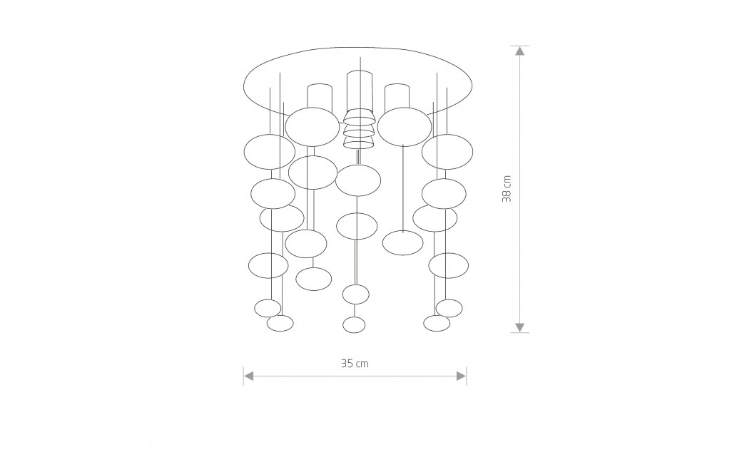 Nowodvorski SALVA E Sufitowa Plafon/Przysufitowa Max moc 5x35W GU10 Chrom 5428