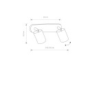 Spotlight ceiling lamps - Nowodvorski EYE SPOT Reflector/Spot Max power 2x10W only LED GU10 White 6015 - product 2