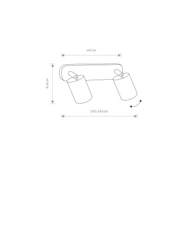 Nowodvorski EYE SPOT Reflector/Spot Max power 2x10W only LED GU10 White 6015 - product 2