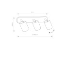 Spotlight ceiling lamps - Nowodvorski EYE SPOT Reflector/Spot Max power 3x10W only LED GU10 White 6016 - product 2