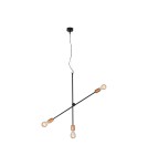 Pendant lamps - Nowodvorski STICKS Suspended Ceiling Max power 3x60W E27 Black 6268 - product 1