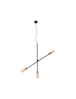 Nowodvorski STICKS III Wisząca 3xE27 Czarny 6268