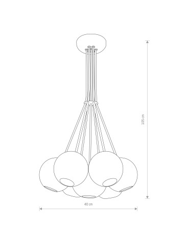 Nowodvorski MALWI Suspended Ceiling Max power 7x35W GU10 Multicolor 6327 - product 2