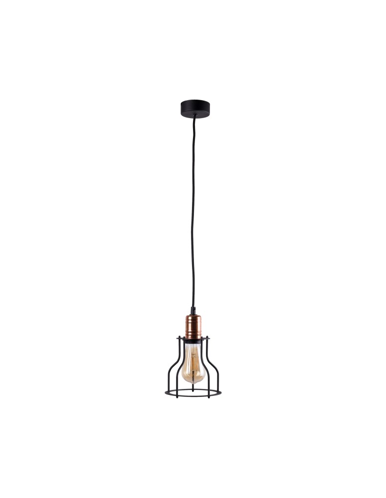 Pendant lamps - Nowodvorski WORKSHOP B Suspended Ceiling Max power 1x60W E27 Black 6336 - product kolory-swiatla.pl 1
