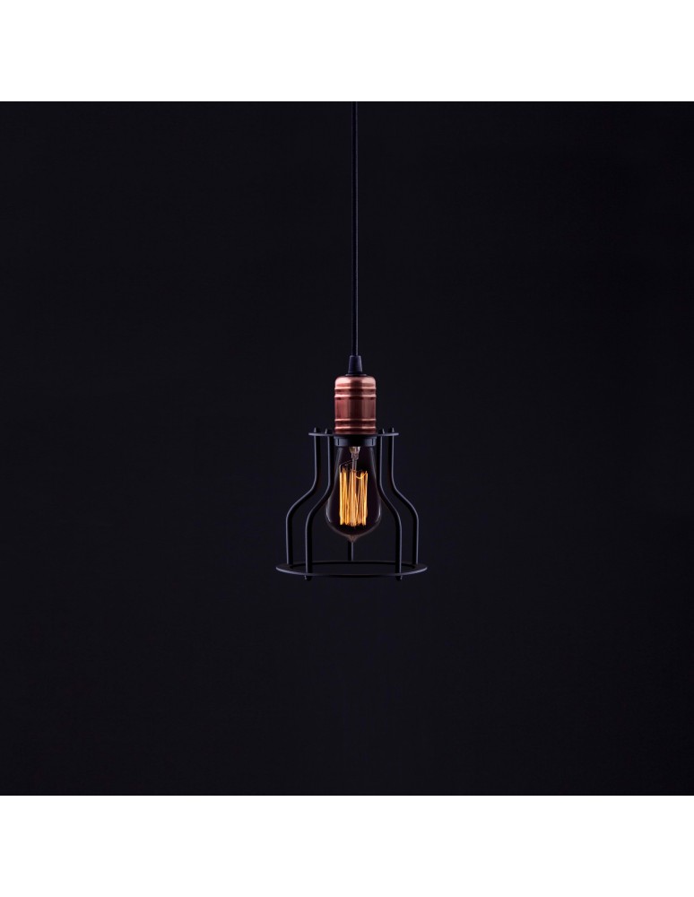 Pendant lamps - Nowodvorski WORKSHOP B Suspended Ceiling Max power 1x60W E27 Black 6336 - product kolory-swiatla.pl 2