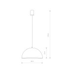 Pendant lamps - Nowodvorski HEMISPHERE RUST S Ceiling Pendant Max power 1x60W E27 Rust 6367 - product 2