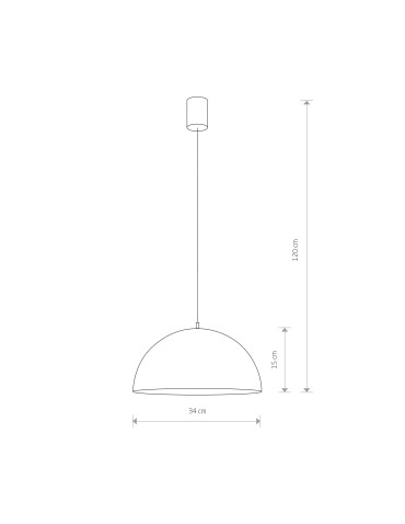 Nowodvorski HEMISPHERE RUST S Ceiling Pendant Max power 1x60W E27 Rust 6367 - product 2