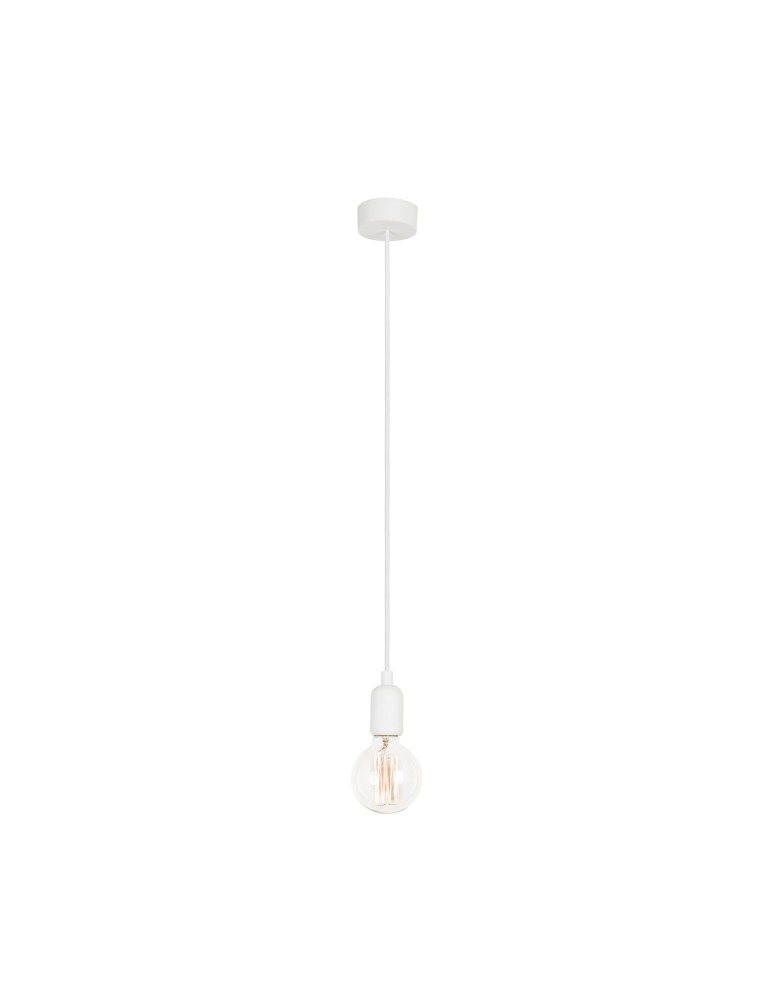 Pendant lamps - Nowodvorski SILICONE Suspended Ceiling Max power 1x60W E27 White 6403 - product kolory-swiatla.pl 1