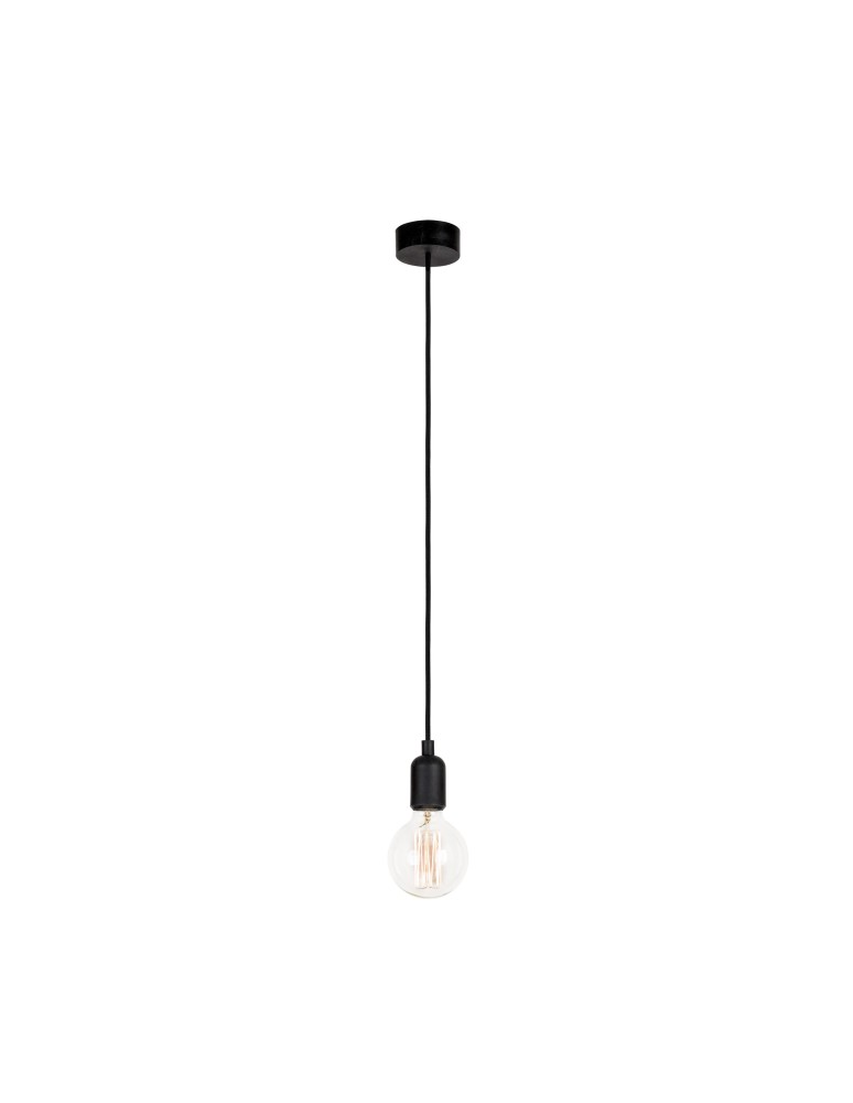 Pendant lamps - Nowodvorski SILICONE Suspended Ceiling Max power 1x60W E27 Black 6404 - product kolory-swiatla.pl 1
