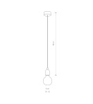 Pendant lamps - Nowodvorski SILICONE Suspended Ceiling Max power 1x60W E27 Black 6404 - product 2