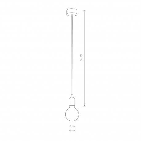 Nowodvorski SILICONE Wisząca 1xE27 Czarny 6404