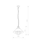 Pendant lamps - Nowodvorski GARRET S Ceiling Pendant Max power 1x60W E27 Chocolate 6443 - product 2