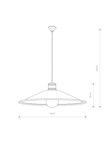 Nowodvorski GARRET M Suspended Ceiling Max power 1x60W E27 Chocolate 6444 - product 2