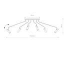 Spotlight ceiling lamps - Nowodvorski EYE SUPER Spotlight/Spot Max power 6x35W GU10 White 6492 - product 2