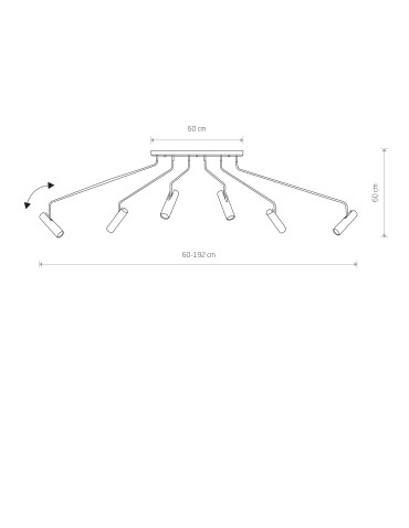 Nowodvorski EYE SUPER VI Reflektor 6xGU10 Grafitowy 6498 - produkt 2