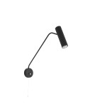 Cantilever wall lamps - Nowodvorski EYE SUPER Wall lamp adjustable Max power 1x35W GU10 Black 6501 - product 1
