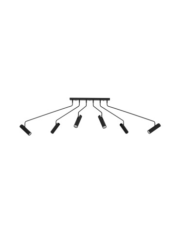 Nowodvorski EYE SUPER Reflector/Spot Max power 6x35W GU10 Black 6505