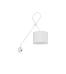 Cantilever wall lamps - Nowodvorski VIPER Wall lamp adjustable with switch Max power 1x40W E14 White 6512 - product 1