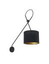 Nowodvorski VIPER Wall lamp adjustable with switch Max wattage 1x40W E14 Black-Gold 6513