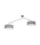 Pendant lamps with lampshade - Nowodvorski HAWK Ceiling Plafond/Suspended Max power 6x60W E27 Grey 6541 - product 1