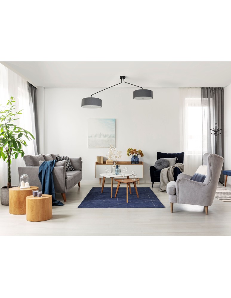 Pendant lamps with lampshade - Nowodvorski HAWK Ceiling Plafond/Suspended Max power 6x60W E27 Grey 6541 - product kolory-swiatla.pl 4