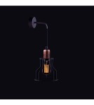 Loft wall lamps - industrial - Nowodvorski WORKSHOP Wall lamp Max power 1x60W E27 Black 6606 - product 1