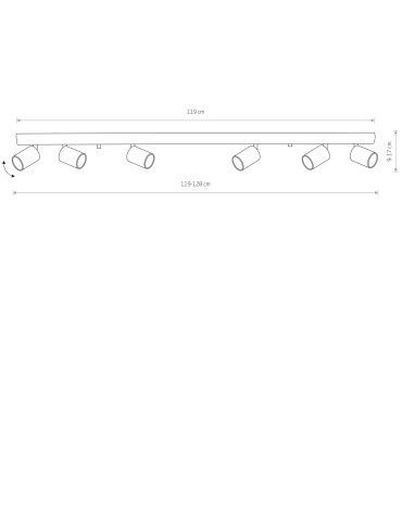 Nowodvorski EYE SPOT Reflector/Spot Max power 6x10W only LED GU10 Graphite 6610 - product 2