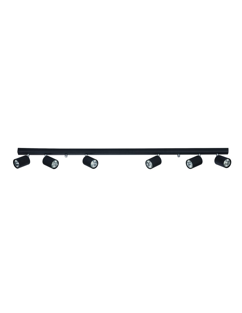 Spotlight ceiling lamps - Nowodvorski EYE SPOT Reflector/Spot Max power 6x10W only LED GU10 Black 6611 - product kolory-swiatla.pl 1