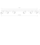 Spotlight ceiling lamps - Nowodvorski EYE SPOT Reflector/Spot Max power 6x10W only LED GU10 Black 6611 - product 2