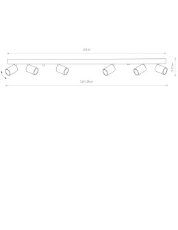 Nowodvorski EYE SPOT VI Reflektor 6xGU10 Czarny 6611 - produkt 2