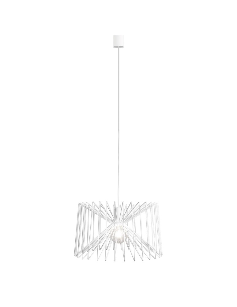 Pendant lamps - Nowodvorski NESS Suspended Ceiling Max power 1x60W E27 White 6767 - product kolory-swiatla.pl 1