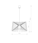 Pendant lamps - Nowodvorski NESS Suspended Ceiling Max power 1x60W E27 White 6767 - product 2