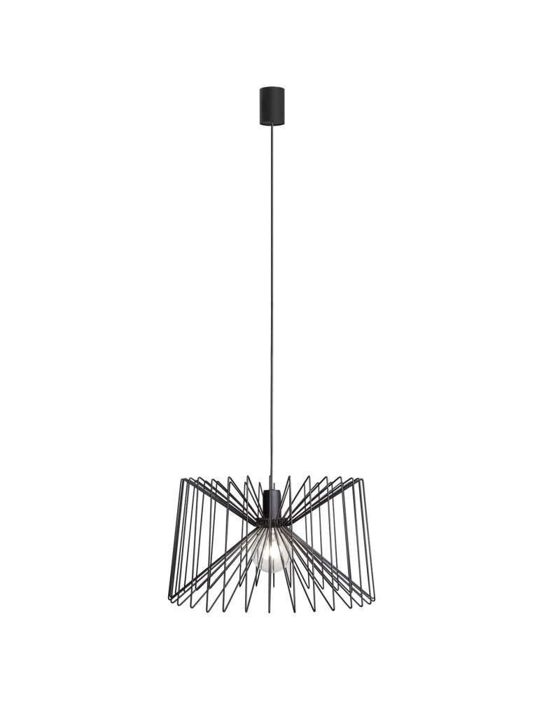Pendant lamps - Nowodvorski NESS Suspended Ceiling Max power 1x60W E27 Black 6768 - product kolory-swiatla.pl 1