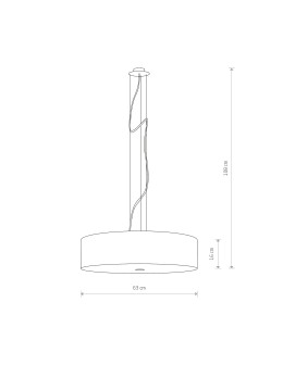 Nowodvorski VIVIANE Suspended Ceiling Max power 3x60W E27 Grey 6773 - product 2