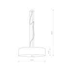 Pendant lamps - Nowodvorski VIVIANE Suspended Ceiling Max power 3x60W E27 Black 6774 - product 2