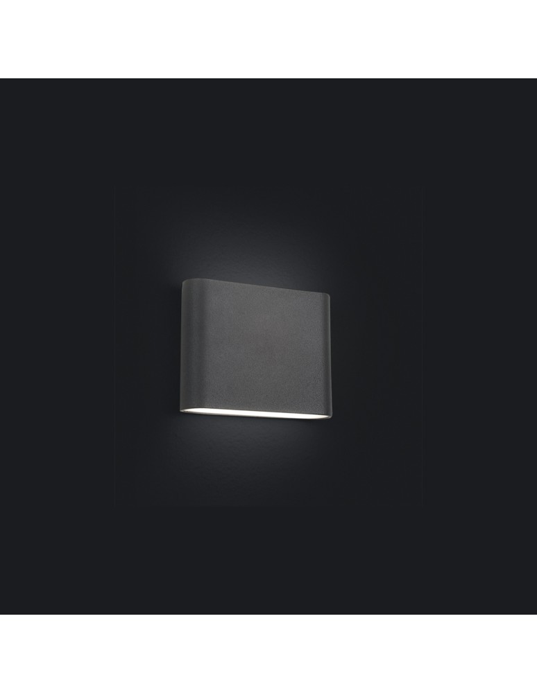 Outdoor wall lamps - Nowodvorski SEMI LED Outdoor Wall Mounted Max moc 7W LED IP54 Graphite 6775 - product kolory-swiatla.pl 1