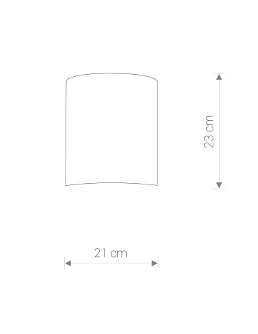 Nowodvorski ALICE XS Wall lamp Max power 1x60W E27 Grey 6812 - product 2