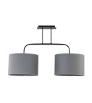 Double pendant lamps - Nowodvorski ALICE M Ceiling Plafond/Suspended Max power 2x60W E27 Grey 6817 - product 1